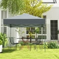 thumbnail image 4 of Gymax Patio 6.6 x 6.6ft Outdoor Pop-up Canopy Tent UPF 50+ Portable Sun Shelter Gray, 4 of 10