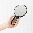 thumbnail image 2 of Danielle 5x Soft Touch Handheld Makeup Mirror, Black, 2 of 6