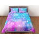thumbnail image 3 of Cola de sirena Doona Cover, Pastel Rainbow Bedspread Dorm Bed Set,, 3 of 4