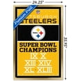 thumbnail image 3 of NFL Pittsburgh Steelers - Champions 13 Wall Poster, 22.375" x 34", Framed, 3 of 5