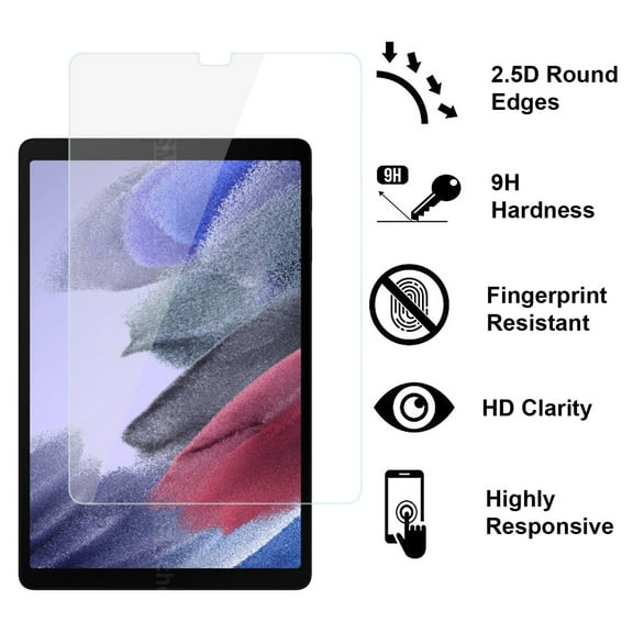For Samsung Galaxy Tab A7 Lite (8.7 inch) T220 T225 Tablet Tempered Glass Screen Protector HD Clear, Case Friendly, AB Glue, 0.33mm Thick Cover ,Xpm Screen Protector [ Clear ]