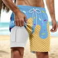 thumbnail image 2 of heyac Mens Swim Trunks 5 Inch Soild Color Stretchy Quick Dry Bathing Suit with Shorts Loose Summer Beach Men Swim Brief, 2 of 4