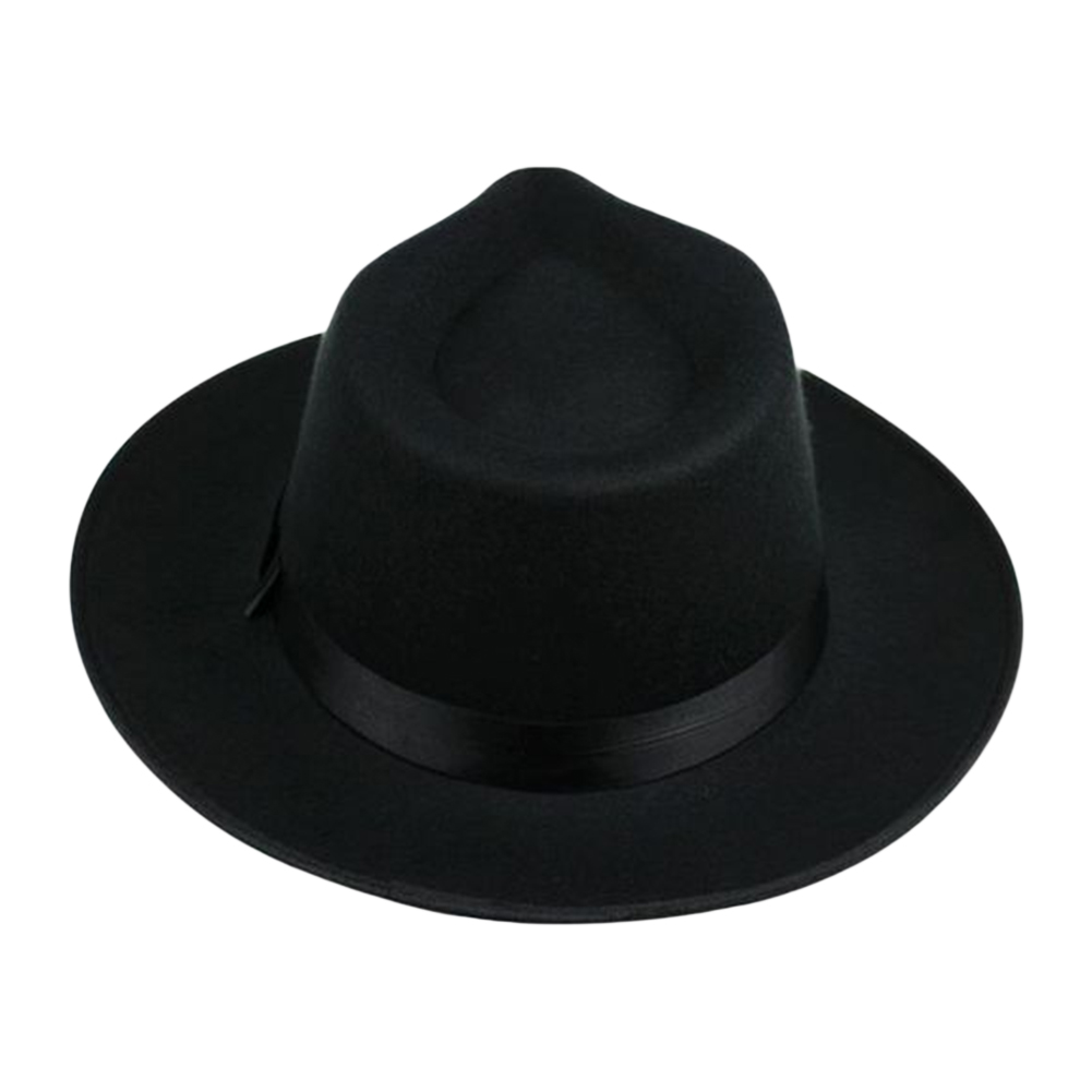 Classic Men Wide Brim Fedoras Jazz Cap 