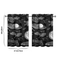 thumbnail image 4 of Vintage Kitchen Food Cooking Chef Tier Cafe Curtains for Bathroom Living RV Rod Pocket Window Drapes 36 Inch 2 Panels Set 28"x36" 2 Panels Window Treatment Tiers, 4 of 4