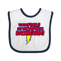 Inktastic These Fools Put My Cape on Backwards ® Boys or Girls Baby Bib