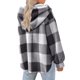 thumbnail image 5 of Sudadera con capucha y mangas largas para mujer, estilo casual, con cuello en V, blusa y capucha de manga larga, 5 of 7