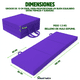thumbnail image 3 of COLCHONETA INDIVIDUAL PLEGABLE PORTATIL 60 CM X 190 CM COLOR MORADO INMATMEX, 3 of 10