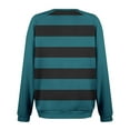 thumbnail image 6 of hotojiny Long Sleeve Sweatshirt for Womens Crew Neck Casual Pullover Shirts with Pocket Fall Striped Tunic Tops, 6 of 6