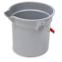 Rubbermaid Commercial FG296300GRAY Bucket Round, Gray - 10 qt.