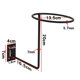 thumbnail image 3 of Práctico soporte de montaje en pared para ahorrar espacio en bicicleta, soporte para sombreros de motocicleta (negro), 3 of 5