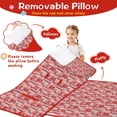 thumbnail image 3 of Red Christmas Patchwork Pattern Toddler Nap Mats for Kids Preschool,50"x20" Sleeping Mat Bag or Kids,Toddler Sleeping Bag,Toddler Nap Mat or Daycare, 3 of 6