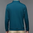 thumbnail image 4 of CENL Mens Button Collar Dress Shirt Blouse Long Sleeve Tops Business Formal T-Shirt, 4 of 9