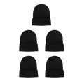 thumbnail image 1 of Qarigey Beanie Hats Gorros de punto Otoño Skullcap Candy Color Thermal Trendy Manga Accesorios para el cabello para deportes al aire libre Type2 NO2, 1 of 6