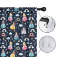 thumbnail image 4 of Blackout Kids Curtains,Dark Blue Princess Castle Pattern Childrens Insulated Curtains Set Of 2,Bedroom Essentials,Toddler Room Decor 42"x54", 4 of 5