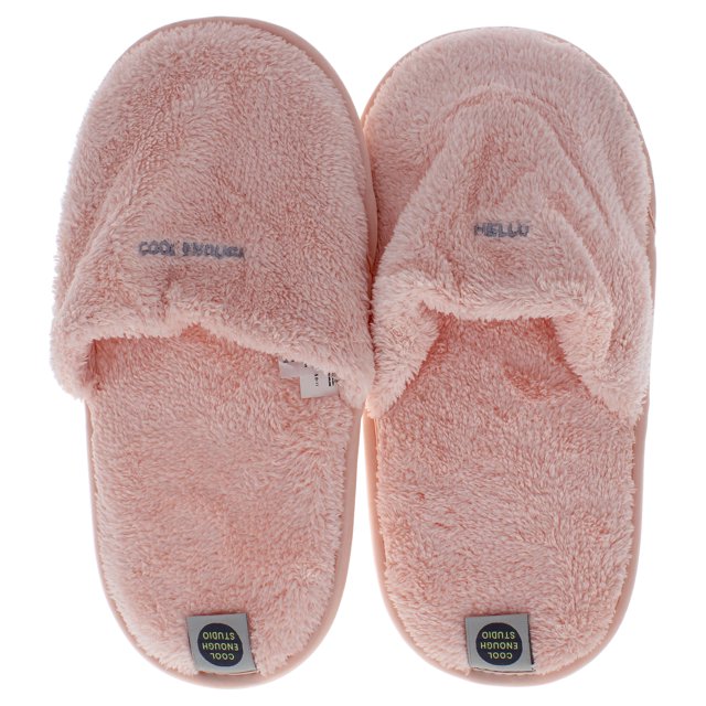 Les Chaussons Serviettes Roses - Grand par Cool Enough Studio pour Femmes - 1 Paire de Chaussons