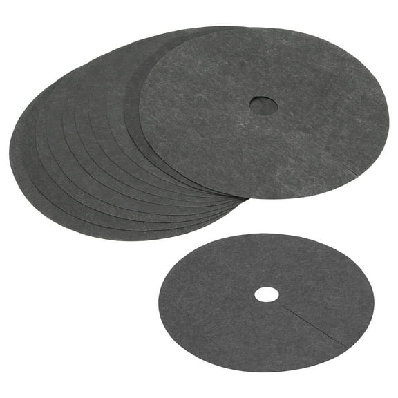 Uxcell 20.5" Tree Mulch Ring Nonwoven Tree Protector Mat Plant Cover Black 12pcs