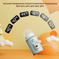 thumbnail image 4 of Constant USB Milk Bottle Warmer Blue Fast Heating 6 Gear Temperature Adjustable Constant Temperature Milk Bottle Warmer Insulation Cover for Outdoor Night, 4 of 7