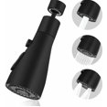 thumbnail image 1 of Queilt Kitchen Sink Spray Faucet, 360° Rotating Aerator Kitchen Faucet, 3 Mode Kitchen Faucet Nozzle, for FM22 Kitchen Faucet Aerator (Black), 1 of 5