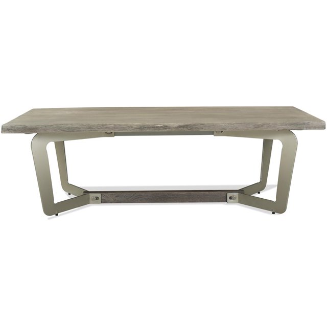 Riverside Furniture Table Basse en Bois Vacillante en Gris Sablé