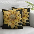 thumbnail image 3 of Qinduosi Flowers and Birds Throw Pillow Cushion Covers Style Vintage Old Retro Style Decorative Square Pillow Case White, 3 of 5