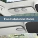 thumbnail image 3 of Car Glasses Case, Gray 2pcs Car Glasses Holder Pu Leather Magnetic Closure, Universal Car Visor Sunglasses Holder, Glasses Hanger Clip For Car, 3 of 5