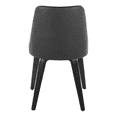 thumbnail image 4 of LumiSource Black Wood, Black PU Marche Chair - Set of 2, 4 of 8