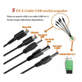 thumbnail image 2 of Multifunción Panel Solar Cargador Portatil 3w Celular Usb Xtellar Negro, 2 of 4