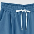 thumbnail image 4 of biudgviw Bermuda Shorts for Women High Waisted Summer Shorts Cuffed Hem Plus Size Lounge Knee Length Shorts with Pockets, 4 of 6