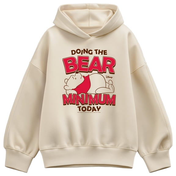Winnie the Pooh - Bear Minimum Today Women's Oversized Fleece Hoodie Sweatshirt