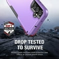 thumbnail image 6 of Galaxy A14 5G Phone Case,Samsung A14 5G Case [Shockproof] [Dropproof] [],Heavy Duty Protection Phone Case Cover for Samsung Galaxy A14 5G (Purple Black), 6 of 14