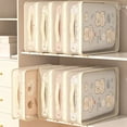 thumbnail image 6 of 1 Pc Clear Zippered Storage Bags Plastic Sweater Storage Bags with Zipper Clothing Organizer Transparent Storage Bag for Blankets Linen Sweater Bed Sheet Quilt Clothes, 15.74"x11.81"x4.72", 6 of 8