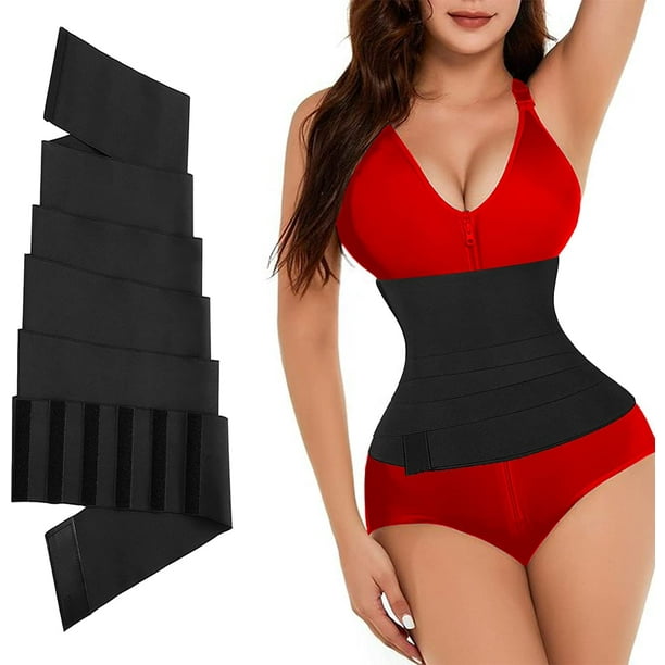 16.4FT Long Waist Trainer for Women with Loop, 6IN Wide Miracle Waist Wrap  for Stomach Weight Loss, Plus Size Body Wraps Waist Trimmer for Women Belly  Fat, Tummy Wrap Waist Snatcher Band