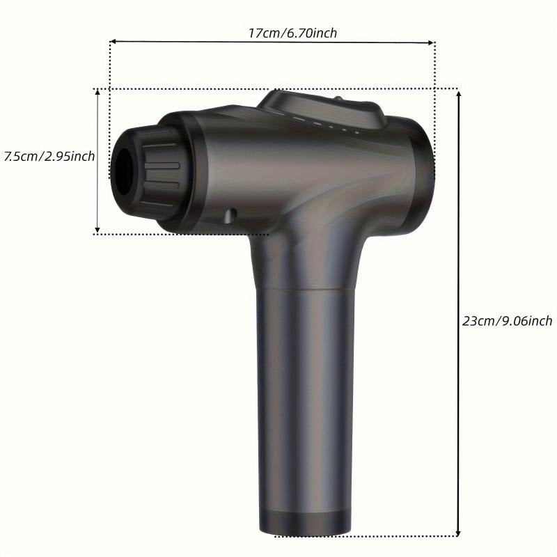 Massage Gun Deep Tissue, Percussion Massage Gun with 9 Attachments & 30 Speed, Handheld Electric Back Massager for Pain Relief- Gifts for Man Women