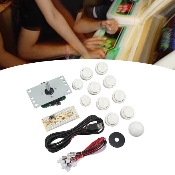 Kit De Joysticks , Cable USB, Joystick DIY, Bola Extraíble, Arandelas A Prueba De Polvo, Metal ABS Para Juegos De Computadora