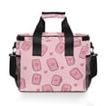 thumbnail image 7 of FORMRS Insulated Cooler Bag 24 Cans Capacity Soft Leakproof Lunch Box with Side Pockets, Phones and Hearts, 7 of 7