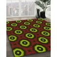 thumbnail image 3 of Ahgly Company Machine Washable Indoor Square Transitional Olive Green Area Rugs, 4' Square, 3 of 7