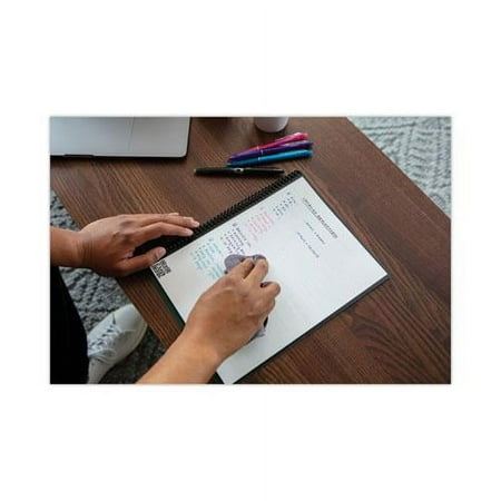 Rocketbook - Core Smart Reusable Notebook Lined 8.5" x 11" - Deep Space Gray