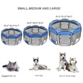 thumbnail image 4 of HOBBYZOO 45" Pet Dog Kennel Soft Playpen Exercise Pen Folding Crate Blue, 4 of 8
