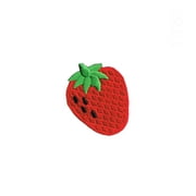 Fresh Strawberry Patch Fruit Summer Food Ripe Plant Embroidered Iron On Applique