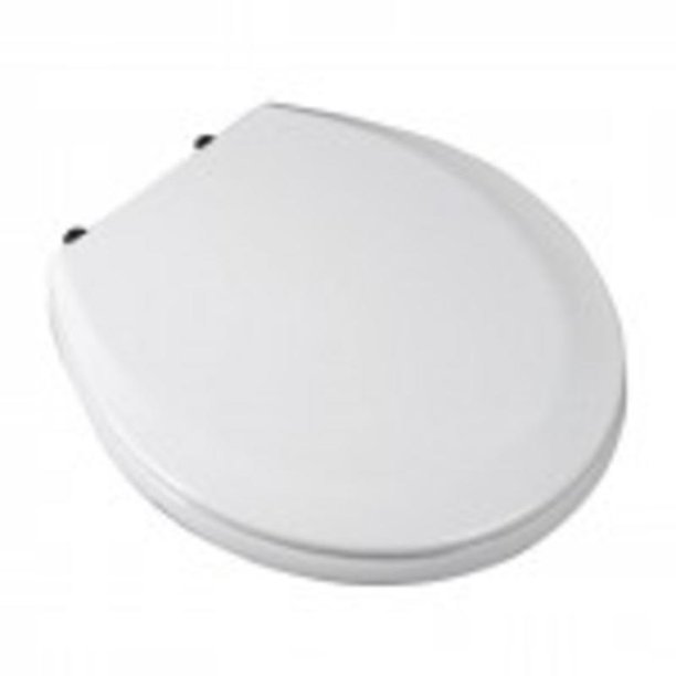 Round, Molded Wood, Toilet Seat, White Comfort Seats Toilet Seat Repair