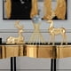 thumbnail image 3 of Estatua de ciervo moderna, escultura de Animal de la , arte Feng Shui, artesanía para , oficina, pequeña sala , soporte de TV, Estante de oro perfecl Estatua de escultura de ciervo, 3 of 8