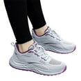 thumbnail image 4 of Sopiago Walking Sneakers for Women Women's Consistent Vivid Lace up Comfort Athletic Running Sneaker Dark Gray,41, 4 of 5