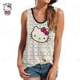 thumbnail image 1 of Nouveau Mode Simple Polyvalent Vêtements pour Femmes Grande Taille Été Imprimé Hello Kitty Col Rond Sans Manches T-Shirt Haut Débardeur Yening, 1 of 6