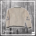 thumbnail image 5 of 【 Ready Stock 】 Taylor Swift Folklore Embroiled Cardigan Sweater Más Tamaño De Los Hombres Y Las Mujeres De La Moda De Punto Pareja De Manga Larga Top, 5 of 5