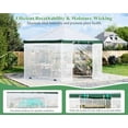 thumbnail image 3 of Jocisland 13.5x13.5x9 ft Hexagonal Walk-in Greenhouse for Outdoors, Heavy-Duty Greenhouse with Windbreak Ropes, PE Cover for Garden, White/Green, 3 of 9