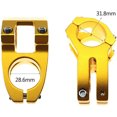 thumbnail image 4 of Stem Wear-resistant MTB Bike Handlebar Stem Adjustable Aluminum Alloy Short Handlebar Stem Riser Fixed Bike Bar Stem (Golden), 4 of 7