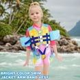 thumbnail image 6 of Gogokids Kids Swim Vest Life Jacket,Toddler Floaties Jackets with Armbands, Swimming Training Wing Arm with Crotch Strap for 30-70 lbs Girls Boys, Blue Shark(2-6 Years), 6 of 9