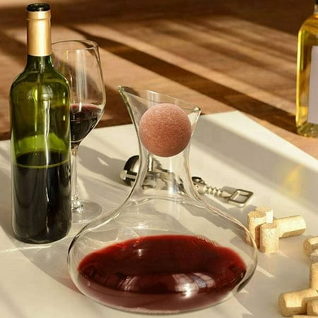 

4 Pieces Wine Cork Ball Stopper Wine Cork Stopper Wooden Cork Ball for Decanter Cork Replacement