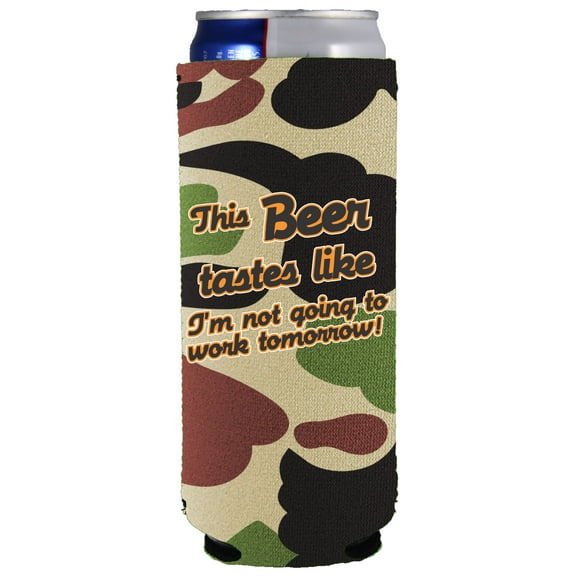This Beer Tastes Like Slim Can Coolie (Camo)