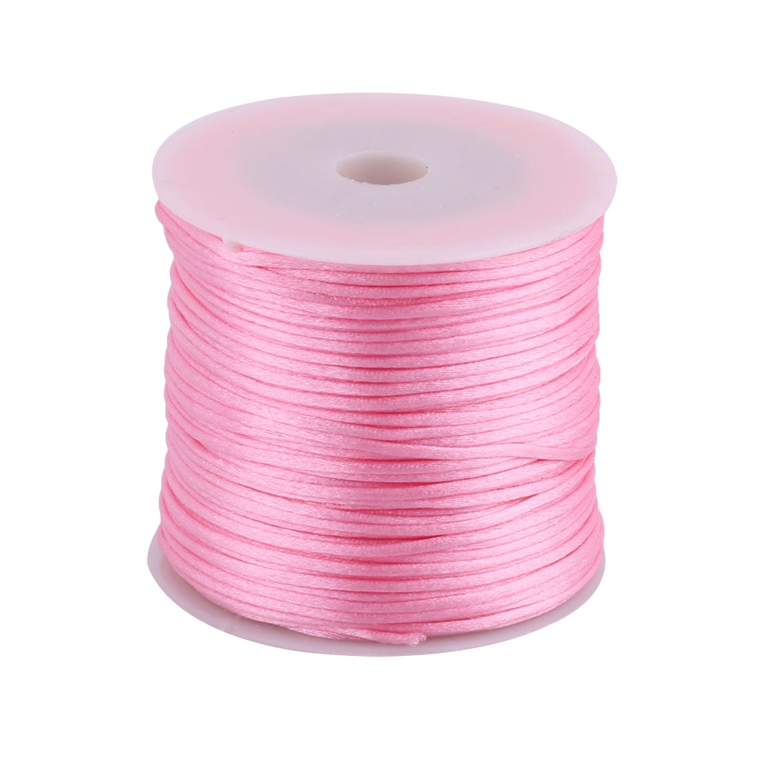 Nylon Handicraft DIY Knit Fan Flute Decor Pendant Cord Pink 1.5mm Dia 78.7 Yards